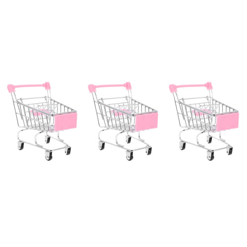 3Pcs Mini Simulado, Decorativo Tamanho S Rosa 2