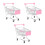 3Pcs Mini Simulado, Decorativo Tamanho S Rosa 4
