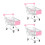 3Pcs Mini Simulado, Decorativo Tamanho S Rosa 2