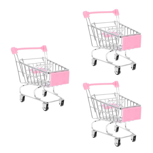 3Pcs Mini Simulado, Decorativo Tamanho S Rosa 1