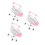 3Pcs Mini Simulado, Decorativo Tamanho S Rosa 5