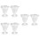 6St Durabele Mini Cups Plastic Voor Mini Tekens En Decoratie 9