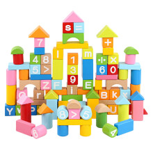 100Stk Kinder Alphabet Blöcke Lernspielzeug