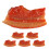 6Pcs Lekplastmatmodeller Simulerad Köttlek Realistiska Minibaconskivor 4