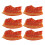 6Pcs Lekplastmatmodeller Simulerad Köttlek Realistiska Minibaconskivor 8