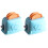 1Set Mini Brotbackgerät Modell Blau Kunststoff 7