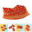 6Pcs Lekplastmatmodeller Simulerad Köttlek Realistiska Minibaconskivor 5