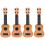 4 . Kinder Ukulele Aus Kunststoff, Musikinstrument 2