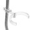 Wit Plastic Modelhouder Voor Posable Actiefiguren Display 6
