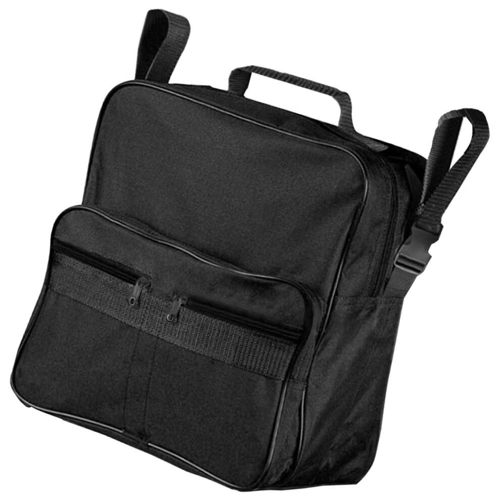 Wheelchair Side Pouch Waterproof Storage Large Capacity-Black