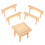 2 Sets Holz Modellbausatz Und Stühle Puzzle Diy 2