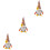 3Pcs Rudolph Decoração De Graças 5