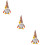 3Pcs Rudolph Decoração De Graças 9