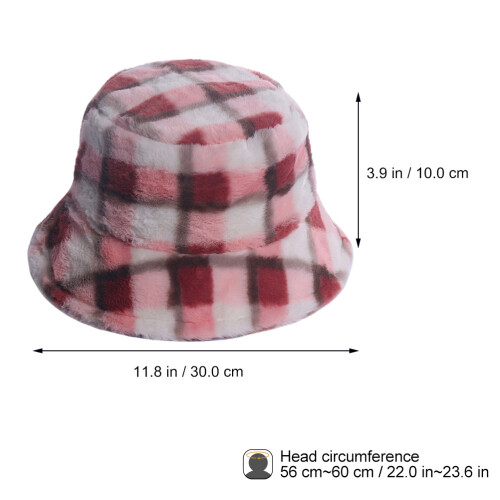 1Set Plüsch Eimerhut Für Klassisches Design Winter 1