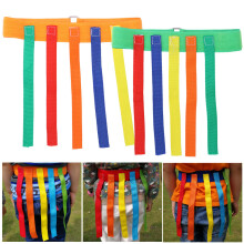 2Stk Kinder Zugspiele Outdoor Aktivitätsspielzeug Gurt (Orange Grün)