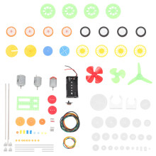 112 Teile Kunststoffräder Zahnräder Gleichstrommotor Set