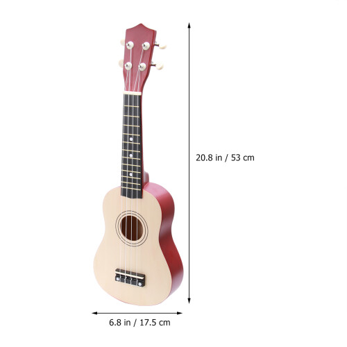 Ukulele 21 Pulgadas De Madera Modelo Guitarra 1