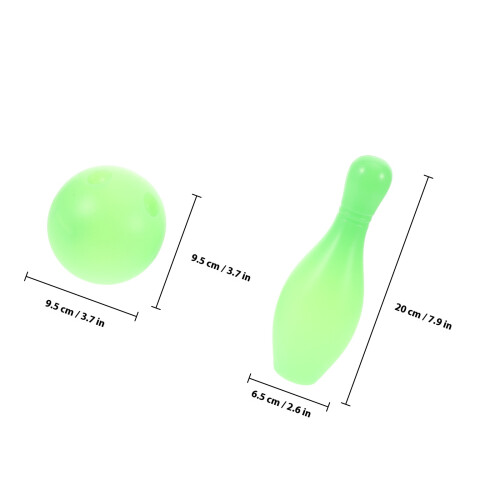 1 Set Leuchtendes Bowling- Mit Kunststoff-Pins Und Kugeln 1