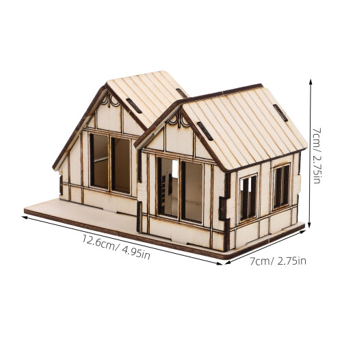 Holz Baustück DIY Beige Puzzle Lernspielzeug 1