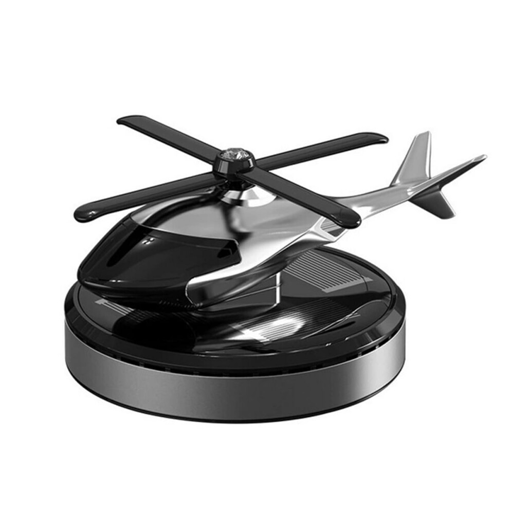 Helicopter Shape Solar Powered Car Air Freshener Essential Oil Diffuser With Natural Aromatherapy 9323874279862