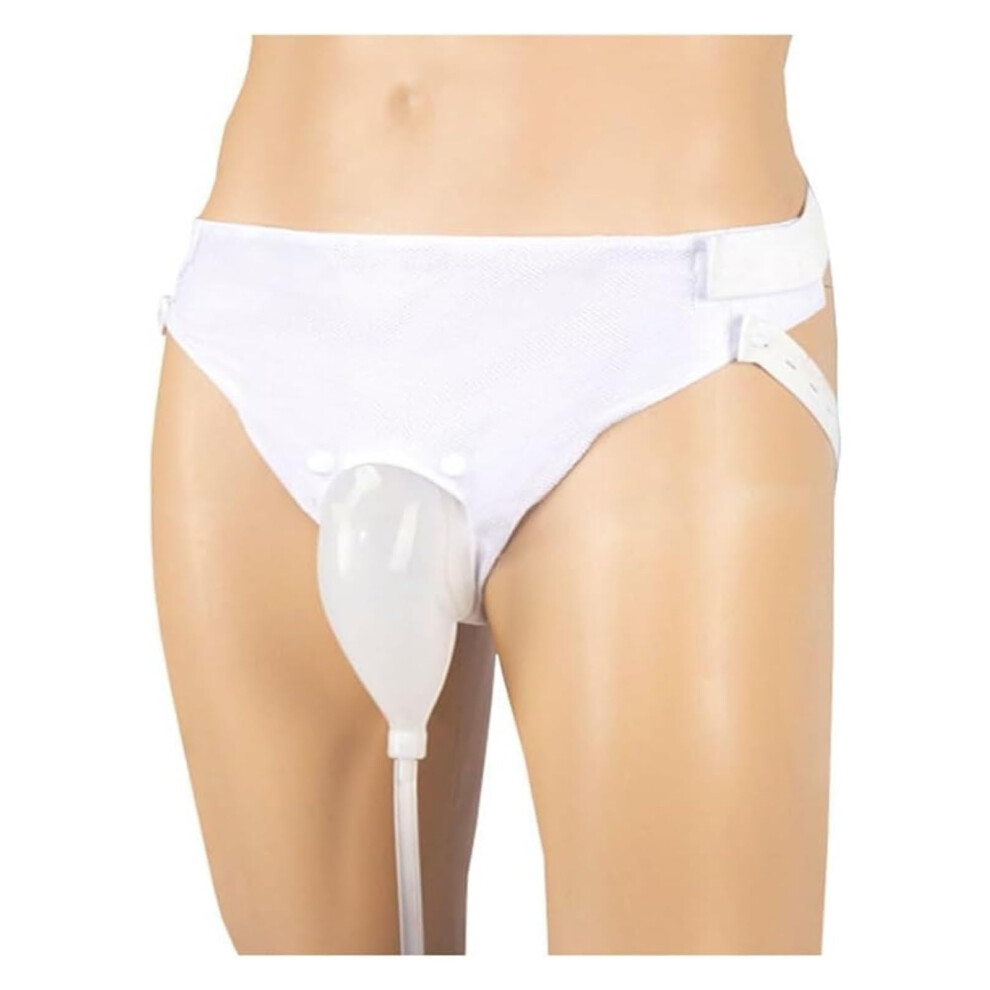 Urine Bag Underwear 2 Urine Bags Reusable Silicone Urinal Drainage System Wearable Portable Bedridden Elderly