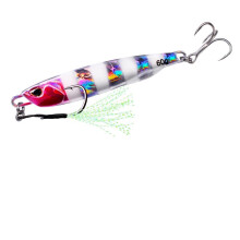 Blade Lure 1060G Sinking Vibration Baits Artificial Feather For Bass Pike Perch Fishing Color C 50G