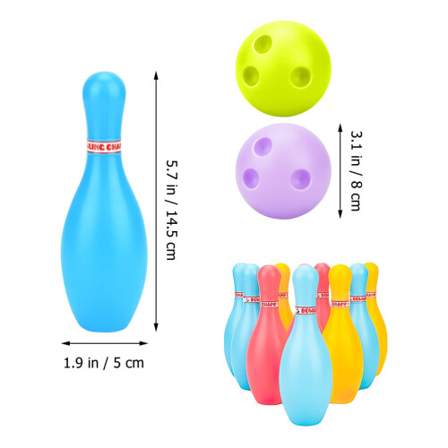 2 Sets Kinder Bowling Mit Kegeln Und Für 1