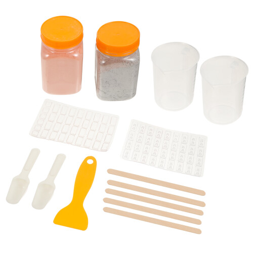 1 Set Bau Sandtisch Material Mit Mini Stein Formwerkzeugen 2