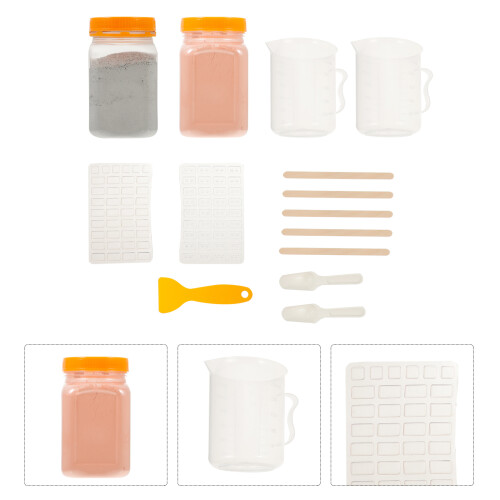 1 Set Bau Sandtisch Material Mit Mini Stein Formwerkzeugen 1