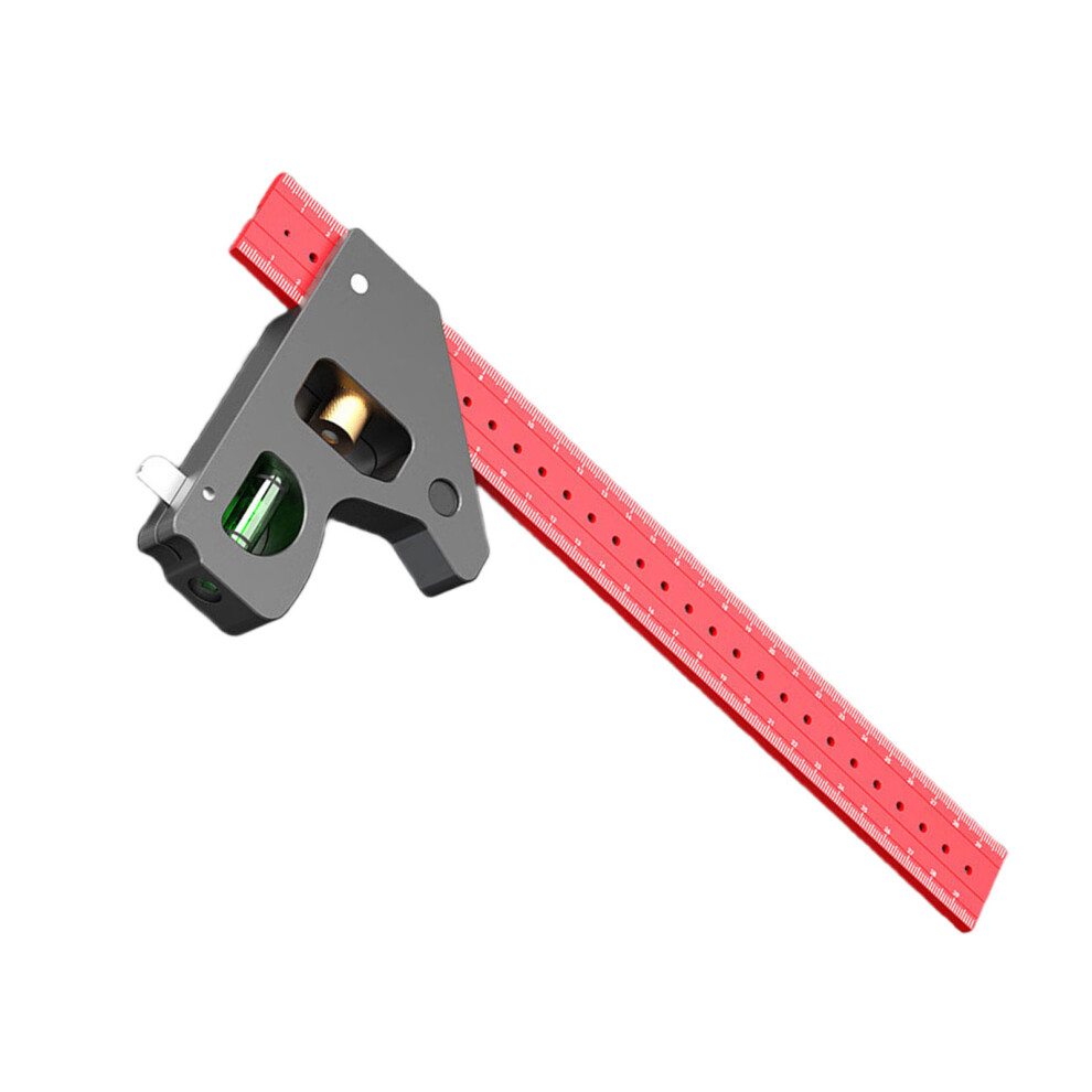Lasering Etched Aluminum Angled Ruler Multipurpose-300Mm 7754000658671
