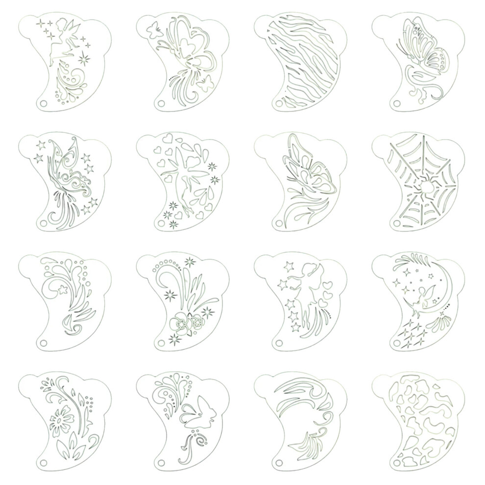 Precisions Face Painting Stencil Reusable Pet Template For-D76 7754000658893