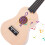 1 Set Holz Ukulele DIY Saiteninstrument Bemalbar 7