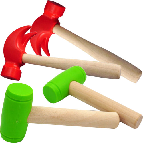 4Stk. Holzhammer Spielzeug Für Rollenspiel Simulation
