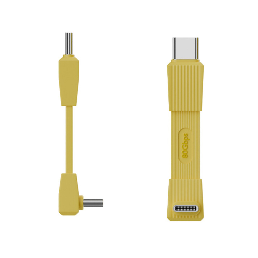 Portable Type C 240W Flexible Charging Cable 80Gbps-51Mm Yellow 7754000495993