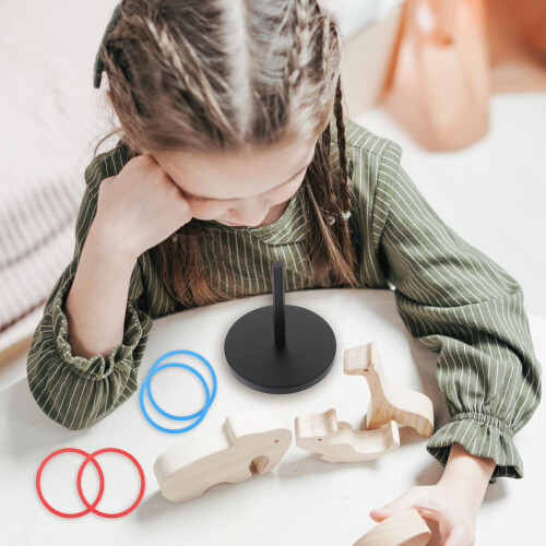 2 Kit/18 Hoefijzer Rondgooi Ringen Plastic Gooispel Educatief 2