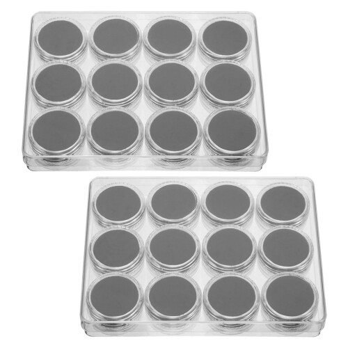 2 Sets Sammlung Präsentationskasten Edelstein Sammlung