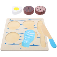 1 Set Holz Schneide Spielzeug Puzzleschnitt Lernspielzeug