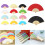 12 Stks Witte Vouwende Handventilator Kinderfeestcadeau Diy 1