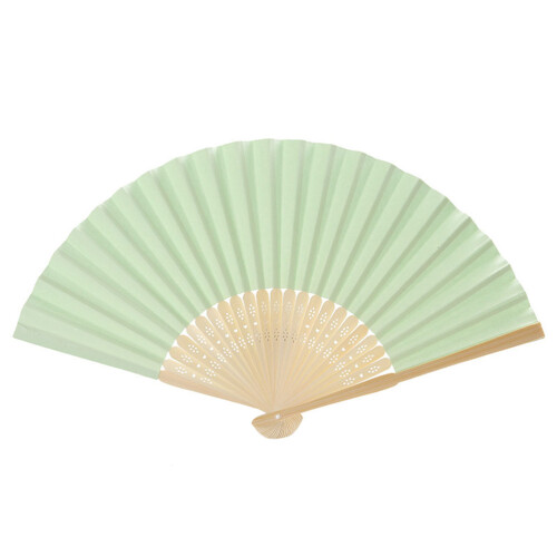 12 Stks Witte Vouwende Handventilator Kinderfeestcadeau Diy 1