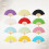 12 Stks Witte Vouwende Handventilator Kinderfeestcadeau Diy 4