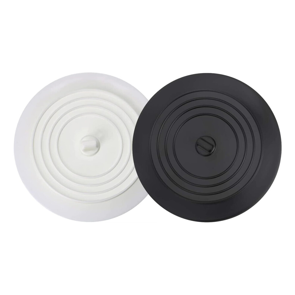 Strong Suction, Universal Fit Kitchen Bathroom Laundry Drain Cover, Food Grade Silicone Tub Drain Stopper, Pack Of Two Bathtub Stoppers, Seal Out Smel 9135470820108