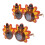 2 Pcs Creative Turkey Glasses For Thanksgiving Costume Party 1
