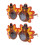 2 Pcs Creative Turkey Glasses For Thanksgiving Costume Party 11
