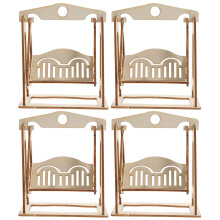 12Stk Holz 3D Puzzle Set Für Kinder DIY Lernspielzeug Khaki Farbe