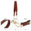 De Sac Cuir Marron Réglable Large Accessoire Pratique Durable 10