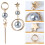 Star Ohrringe Legierung Elegant 3