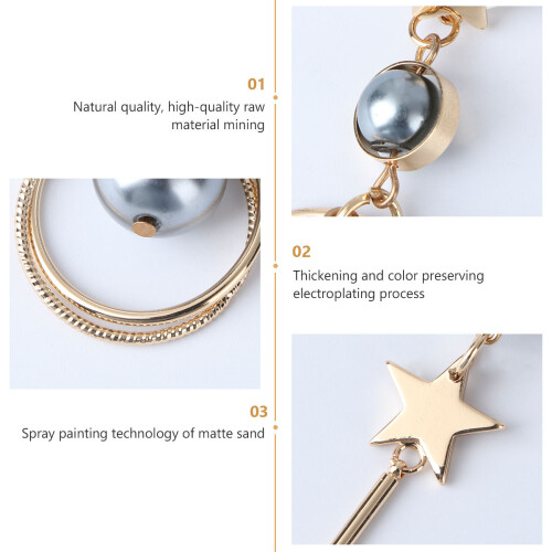 Star Ohrringe Legierung Elegant 1