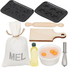 8Teilig Backzubehör Für Puppenhaus Modell Bäckerei
