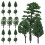 25 Modelspoorbomen: Groene Landschapstruiken En Mini Kunstbomen 10