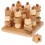 1Set Khaki Schaakbord Educatief En Decoratief 1